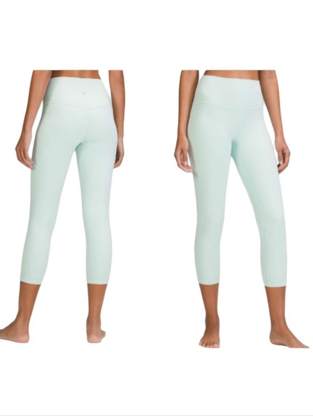 Lululemon Align High-Rise Crop Leggings Delicate Mint Blue Green Size 14